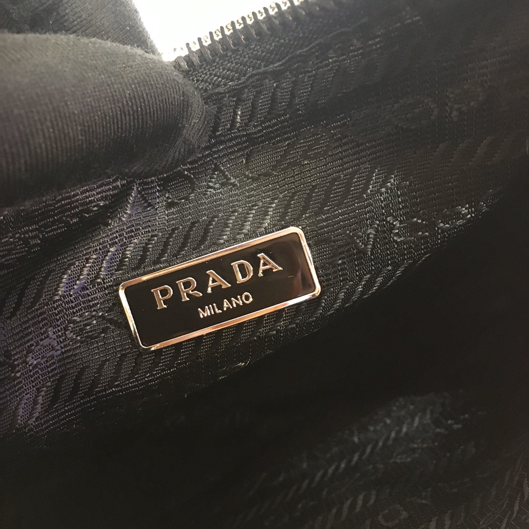 Prada Mini Re Edition 2005 Re Nylon And Saffiano Bag Black 1NE204